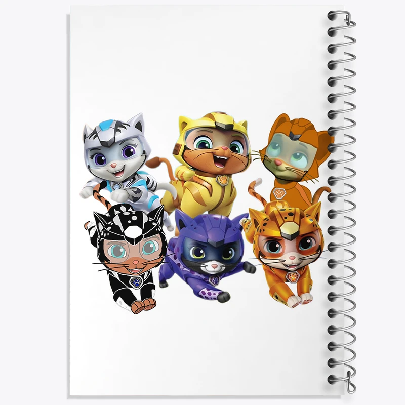 دفتر نقاشی 50 برگ خندالو طرح سگ های نگهبان ملاقات با گربه ها کد N42