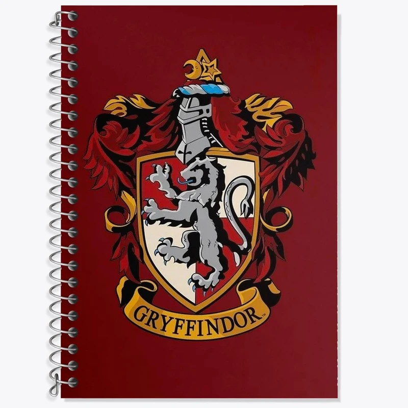 دفتر زبان 50 برگ خندالو مدل دو خط طرح گریفیندور هری پاتر Harry Potter کد 19357