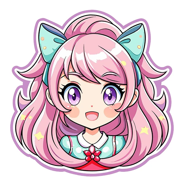   استیکر پارچه و لباس پاد آفرین طرح دختر کد 4486