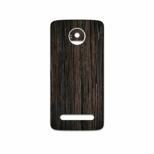 MAHOOT Burned Wood Cover Sticker for Motorola Moto Z2 Play