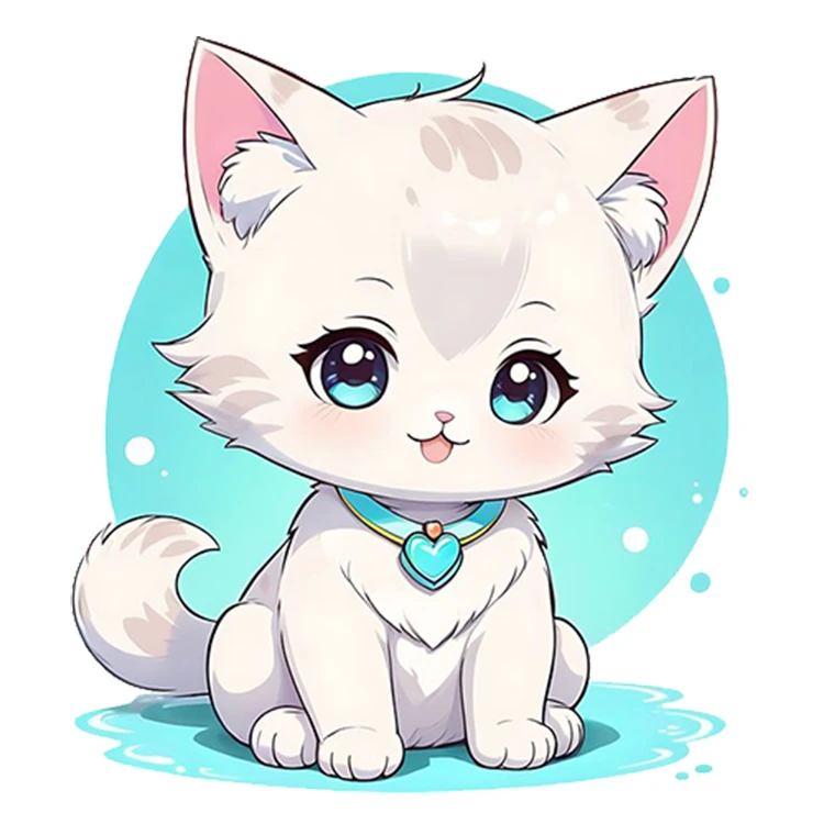 استیکر پارچه و لباس پاد آفرین مدل گربه کد DKST4