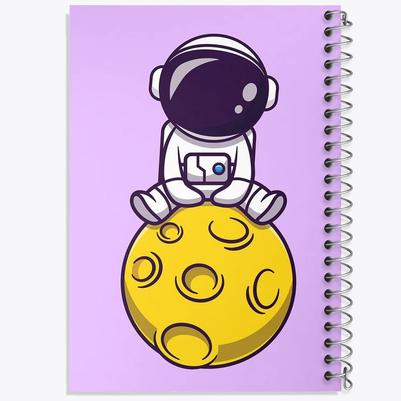 دفتر مشق 50 برگ خندالو مدل فضانورد کد 25119