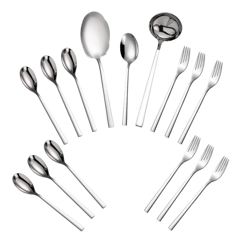 سرویس قاشق و چنگال 15 پارچه جی فی نی مدل G-10 مناسب 6 نفر