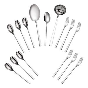 سرویس قاشق و چنگال 15 پارچه جی فی نی مدل G-10 مناسب 6 نفر