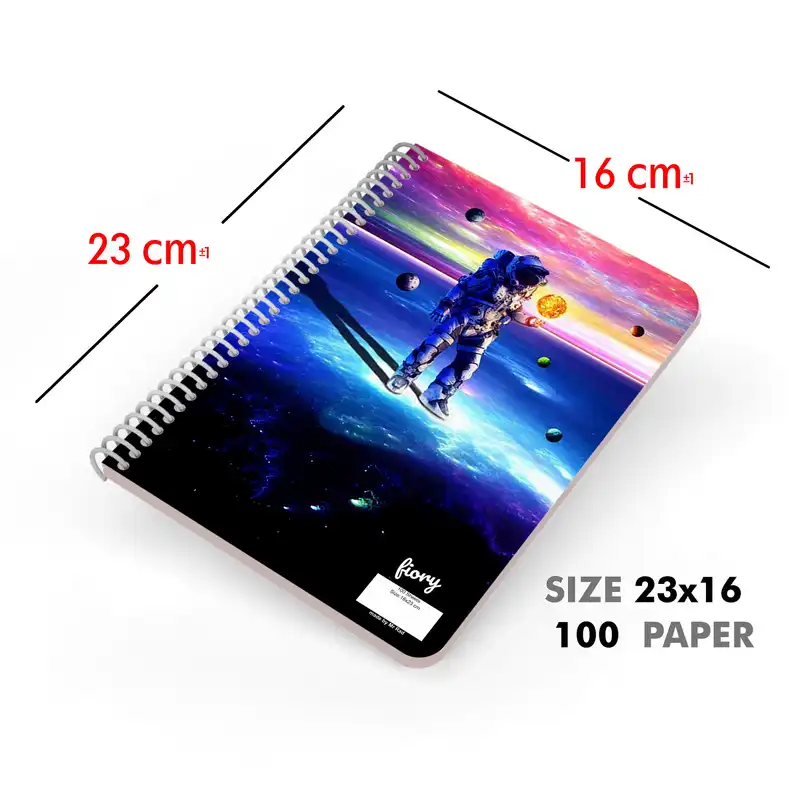 دفتر مشق 100 برگ مستر راد مدل فضانورد طرح کهکشانی کد Galaxy 2183