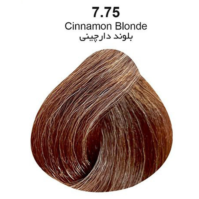 رنگ مو پولو بیوتی شماره 7.75 حجم 100 میلی لیتر رنگ بلوند دارچینی