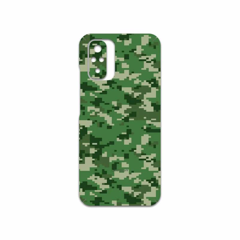 برچسب پوششی ماهوت مدل Army-Green-Pixel مناسب برای گوشی موبایل شیائومی Redmi Note 10