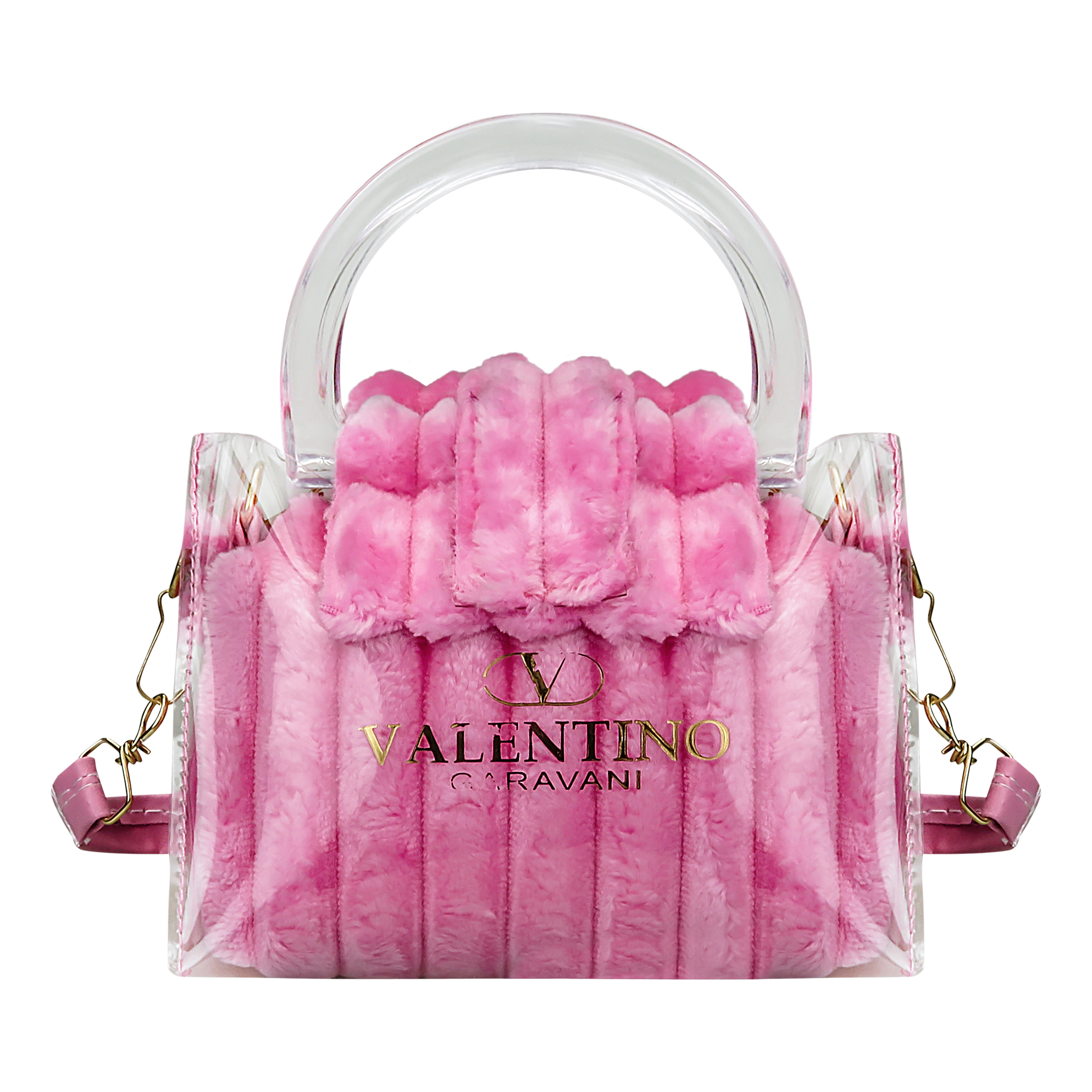 کیف دستی دخترانه مدل شیشه ای طرح حوله ای