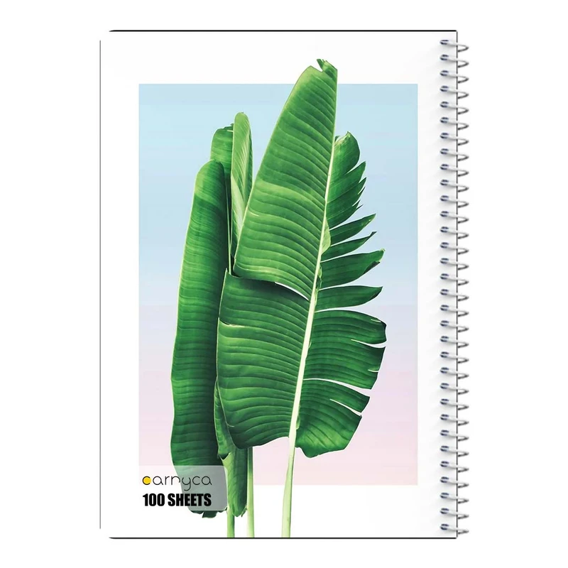 دفتر مشق 100 برگ سیمی کارنیکا طرح گل استوایی tropical کد 72443