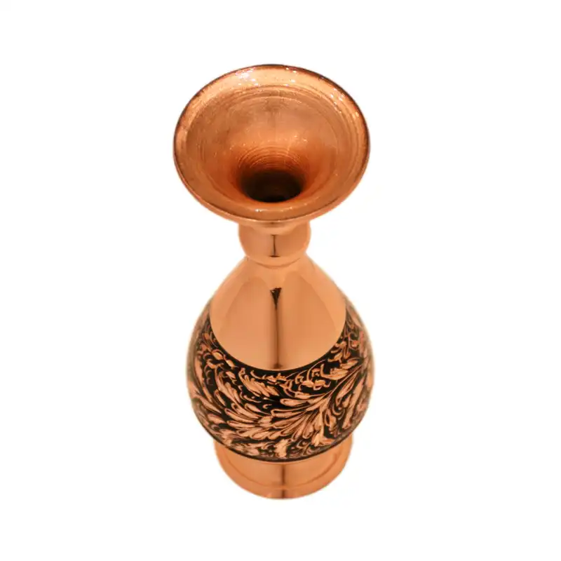 گلدان مسی مدل تراش کد 20