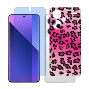 Glass Together model matte anti blue Screen Protector Suitable for Xiaomi Redmi Note 13 Pro Plus Mobile Phone with Back cover sticker