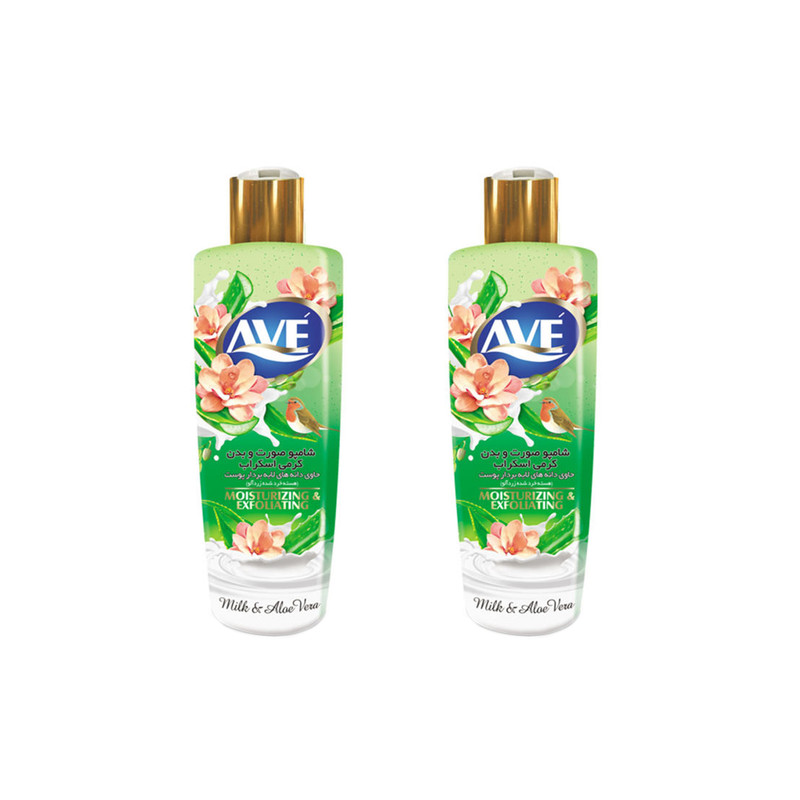 شامپو بدن اوه مدل Milk And Aloe Vera وزن 400 گرم بسته 2 عددی