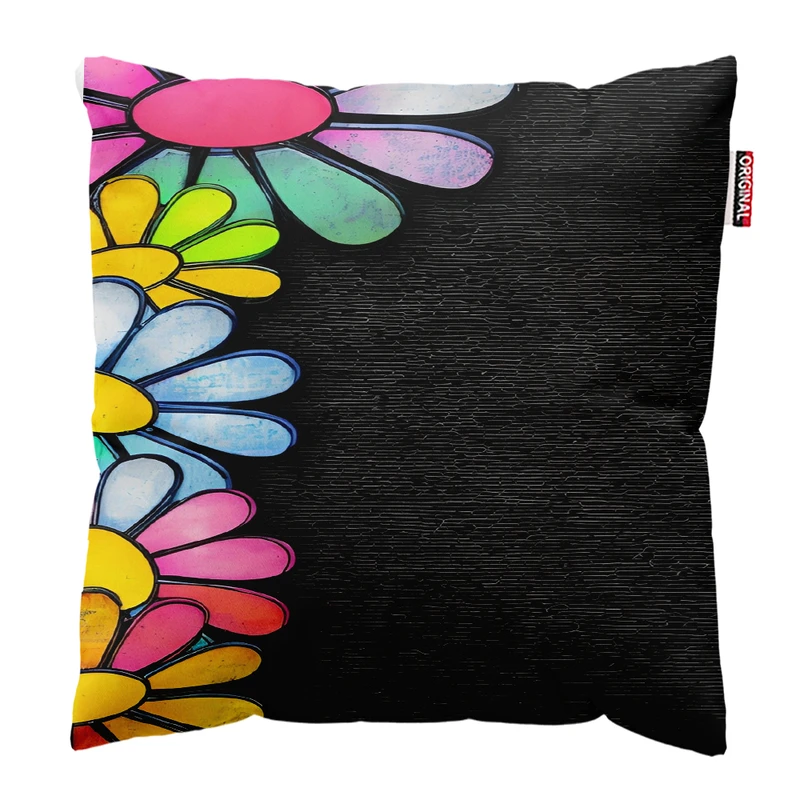 کوسن پاد آفرین مدل سنتی گل کد k74 سایز 30×30 سانتی‌متر