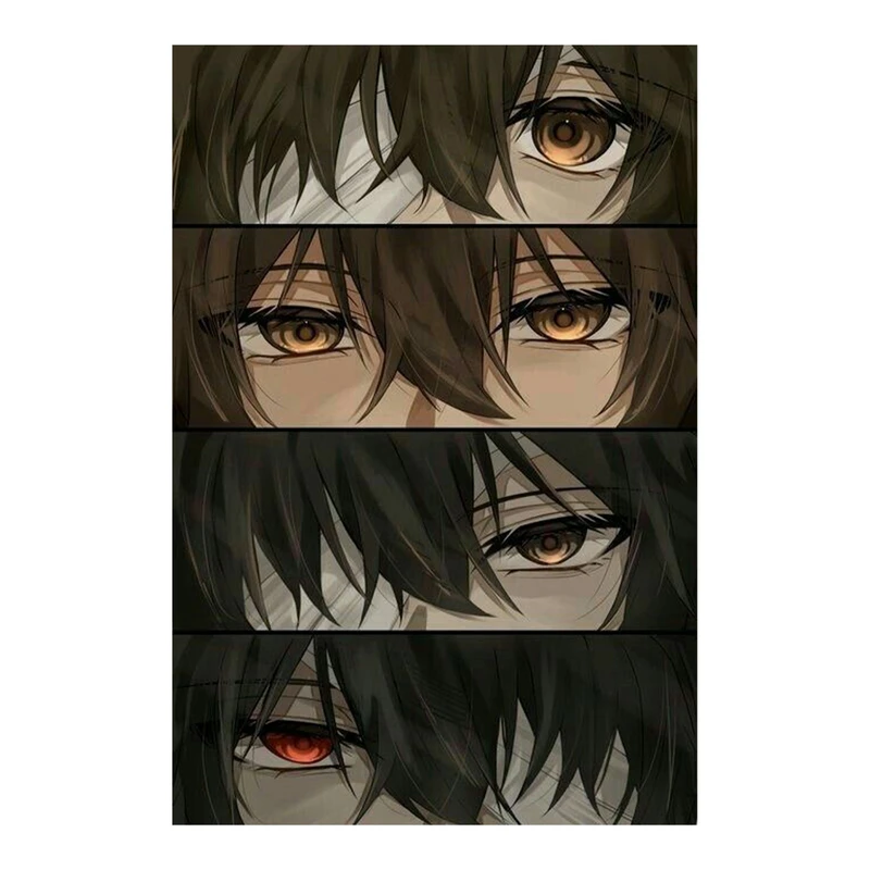 استیکر لپ تاپ و موبایل مدل انیمه طرح سگ‌های ولگرد بانگو اوسامو دازای Bungo Stray Dogs Osamu dazai کد 308