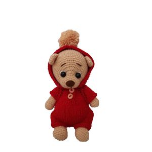 نقد و بررسی عروسک بافتنی مدل خرس قرمزی توسط خریداران