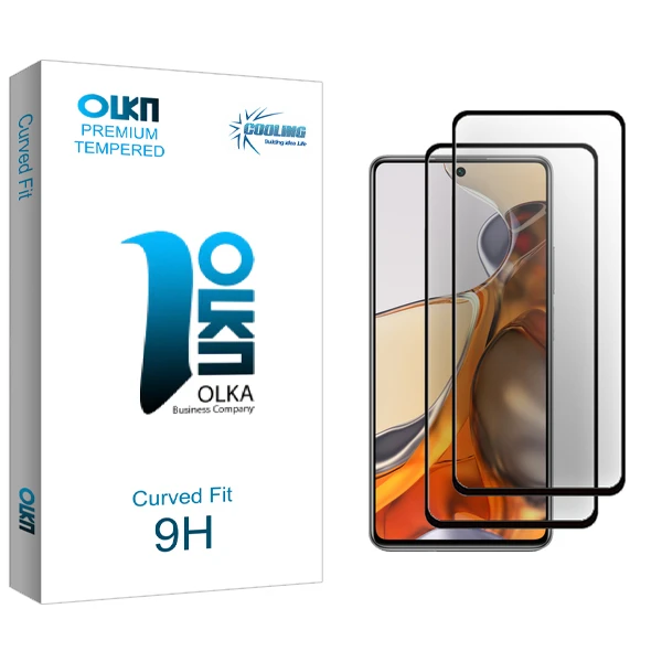 محافظ صفحه نمایش سرامیکی کولینگ مدل Olka Glass مناسب برای گوشی موبایل شیائومی 11T Pro 5G 2107113SG بسته دو عددی