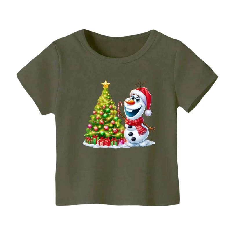 تی شرت آستین کوتاه بچگانه مدل فروزن کریسمس کد 5