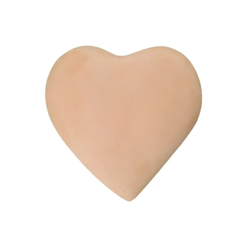 ظرف هفت سین سفالی خام مدل قلب بسته 7 عددی