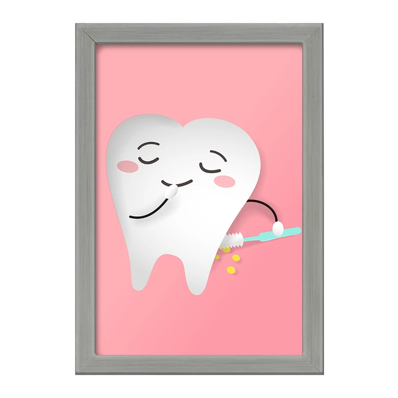 تابلو خندالو طرح دندان و دندان پزشکی کودکانه کد 36707