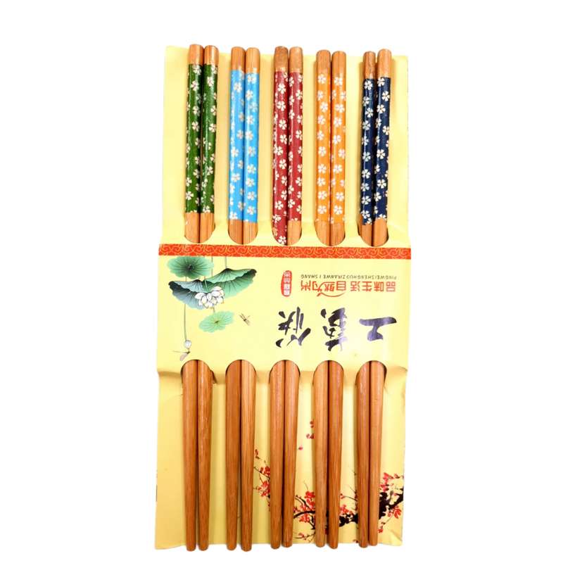 چوب غذاخوری مدل گلدار کد 1010 مجموعه 5 عددی