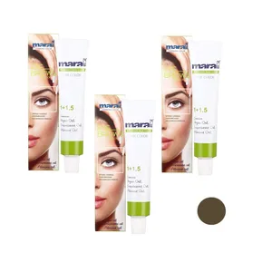 رنگ ابرو مارال شماره 6 حجم 15 میلی لیتر رنگ بلوند کاکائویی تیره بسته 3 عددی