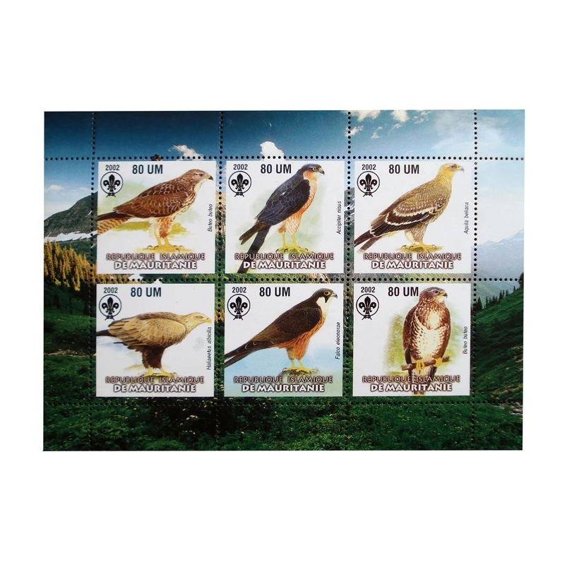 تمبر یادگاری مدل BIRDS کد F-990 مجموعه 6 عددی