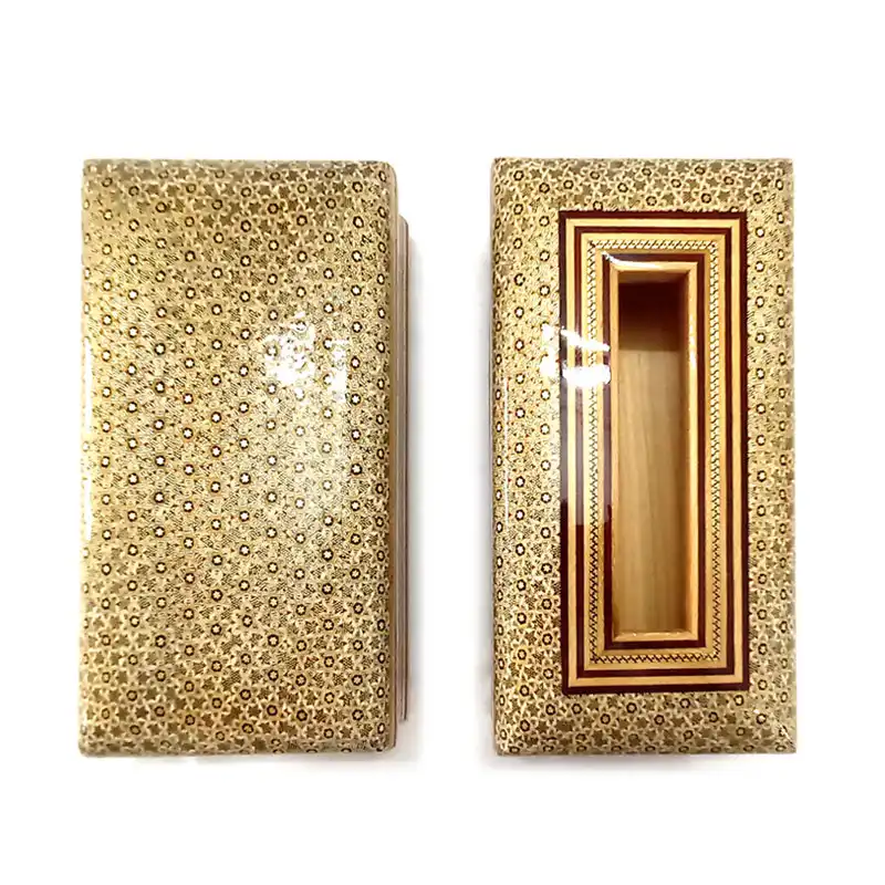 ست جعبه کارد و چنگال و جعبه دستمال کاغذی خاتم کاری کد 3