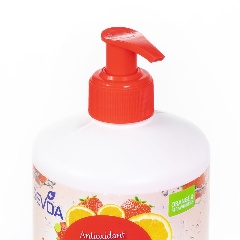 ژل شستشو صورت سودا مدل پرتقال و توت فرنگی حجم 500 میلی لیتر