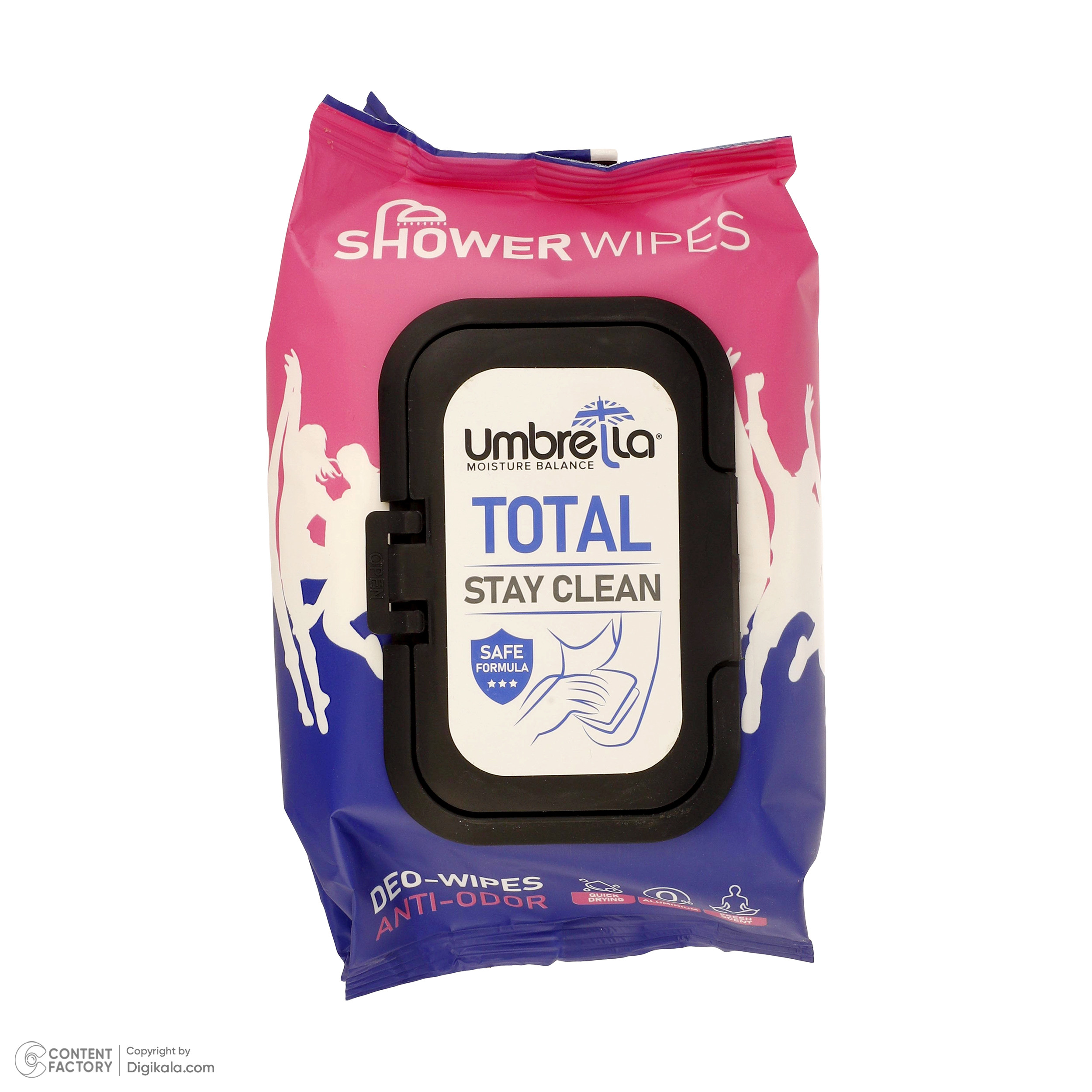 دستمال مرطوب آمبرلا مدل Total بسته 50 عددی