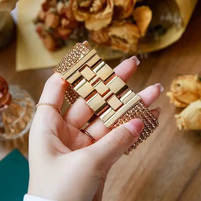 ساعت مچی عقربه ای زنانه مدل دستبندی پهن 03