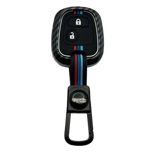 کاور ریموت و سوئیچ خودرو ام آر جی مدل A1074 طرح کربن مناسب برای پژو 206