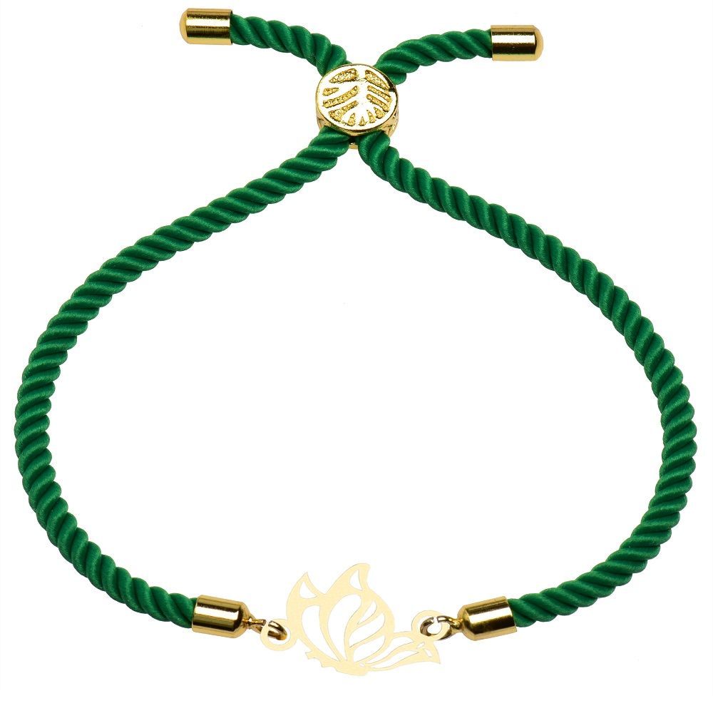 دستبند طلا 18 عیار زنانه کرابو طرح پروانه مدل kr10045 -  - 1