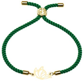 دستبند طلا 18 عیار زنانه کرابو طرح پروانه مدل kr10045