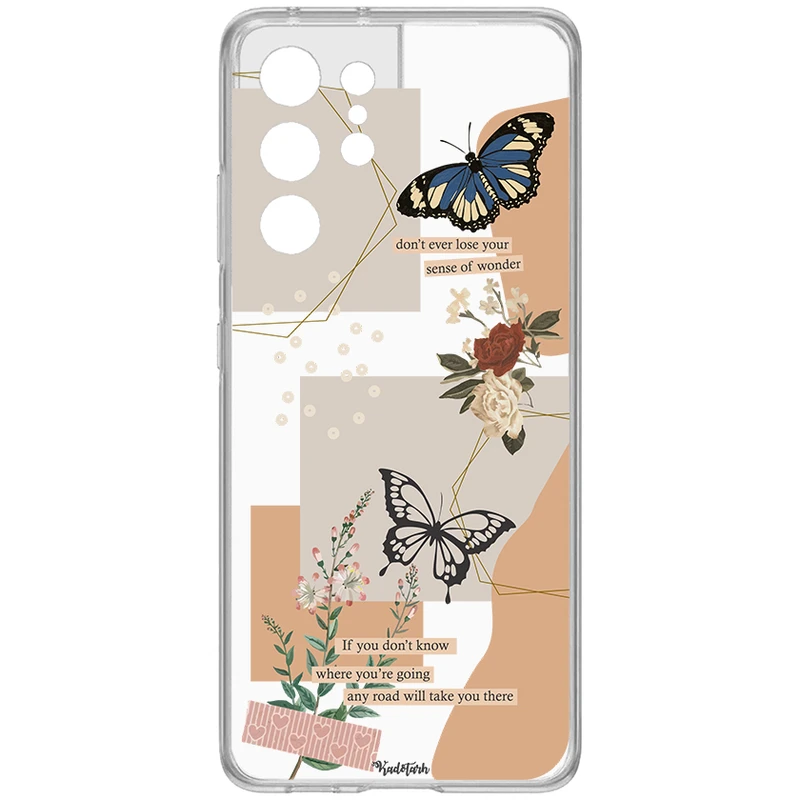 کاور طرح Butterfly مناسب برای گوشی موبایل سامسونگ  Galaxy S21 Ultra