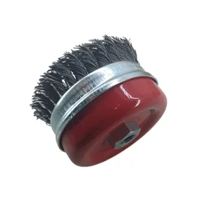 برس کاسه ای طوقدار مدل بافته 100mm