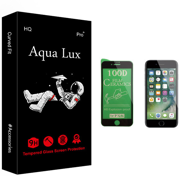محافظ صفحه نمایش سرامیکی آکوا لاکس مدل +Pro مناسب برای گوشی موبایل اپل iPhone 7