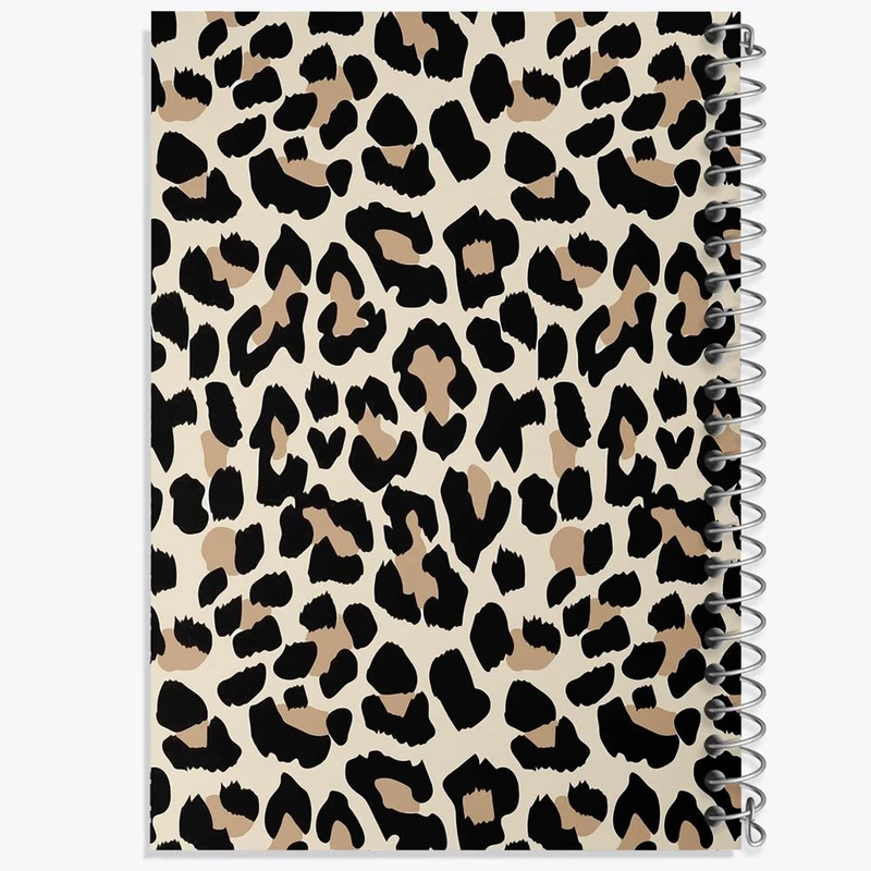 دفتر شطرنجی 50 برگ خندالو طرح پلنگ کد 8566