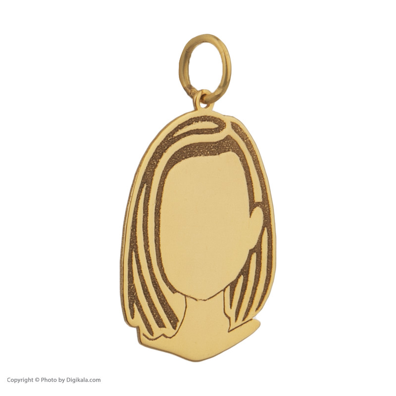 آویز گردنبند طلا 18 عیار زنانه مایا ماهک مدل MM1379 طرح گیسو