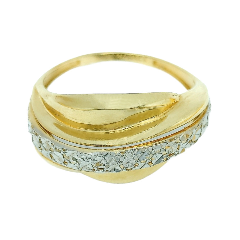 انگشتر طلا 18 عیار زنانه افرا مدل لوکس 192 سایز 53