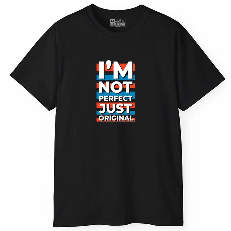 تی شرت آستین کوتاه مردانه پاد آفرین مدل متن کد 0337