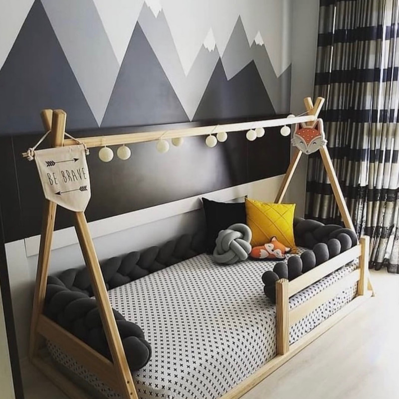 تختخواب کودک روستیک دکور مدل Hk93