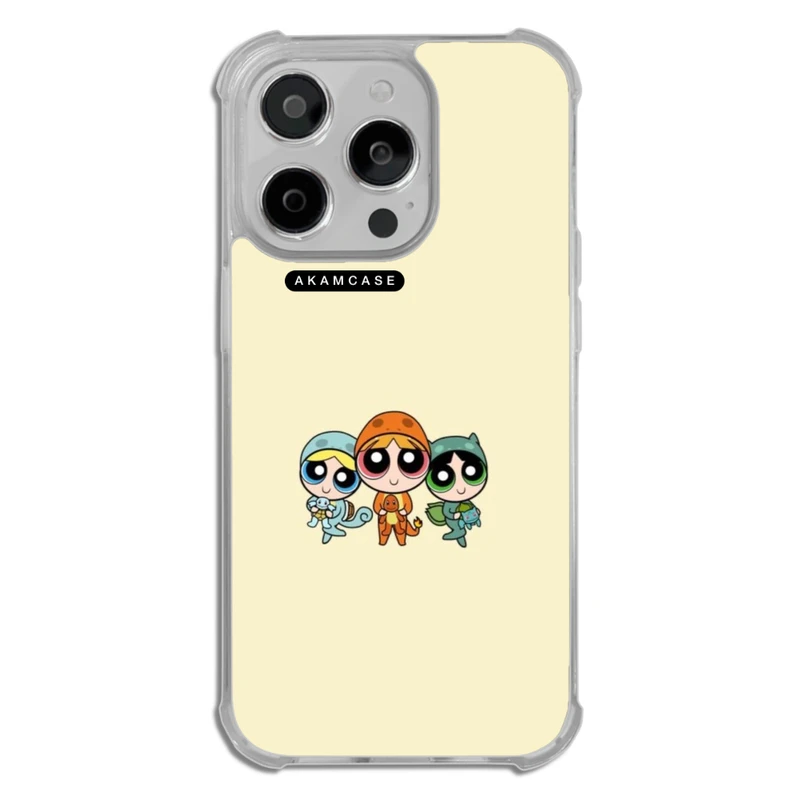کاور آکام مدل AMCWTA14PRO-POWERPUFF GIRLS14 مناسب برای گوشی موبایل اپل iPhone 14 Pro