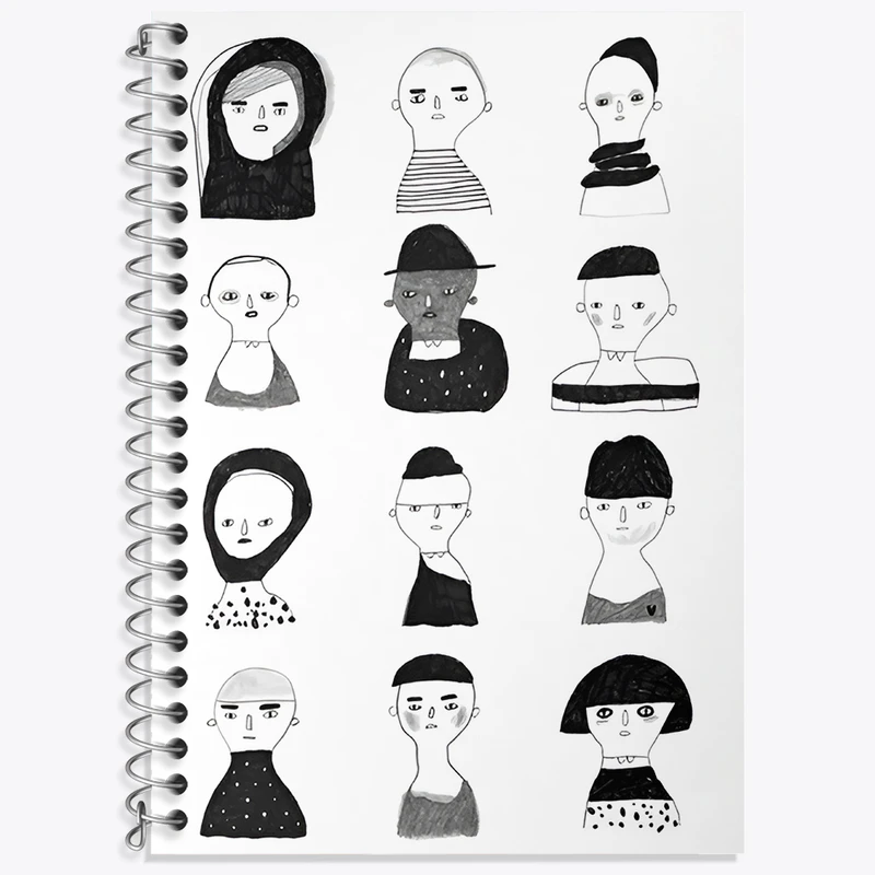 دفتر لغت 50 برگ خندالو طرح صورتک های بامزه کد N3202