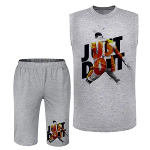 ست تاپ و شلوارک مردانه مدل رونالدو A430