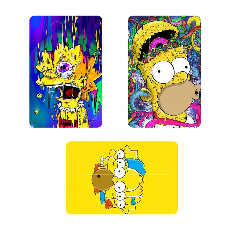 استیکر کارت پیکسل میکسل مدل سیمسون ها توهمی مجموعه 3 عددی