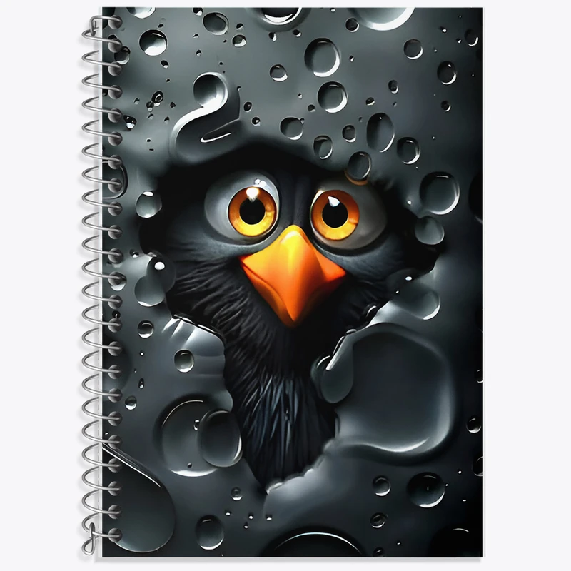 دفتر نت موسیقی 50 برگ خندالو طرح پرنده ی بامزه کد F8169