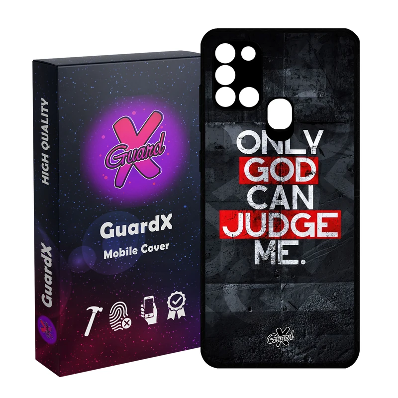 کاور گارد ایکس طرح Text مدل Glass10483 مناسب برای گوشی موبایل سامسونگ Galaxy A21s