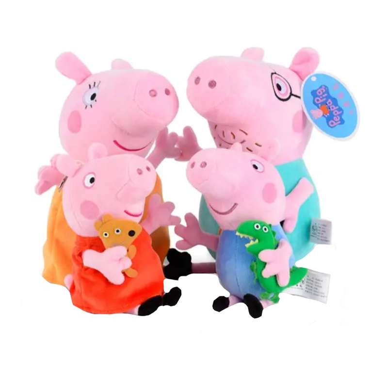عروسک مدل پپاپیگ طرح peppa family مجموعه 4 عددی عروسک مدل پپاپیگ طرح peppa family مجموعه 4 عددی