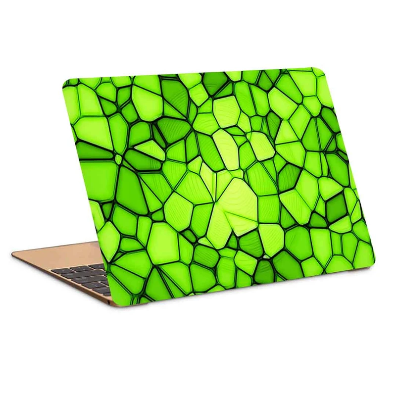استیکر لپ تاپ طرح squares triangles greenکد P-965مناسب برای لپ تاپ 15.6 اینچ