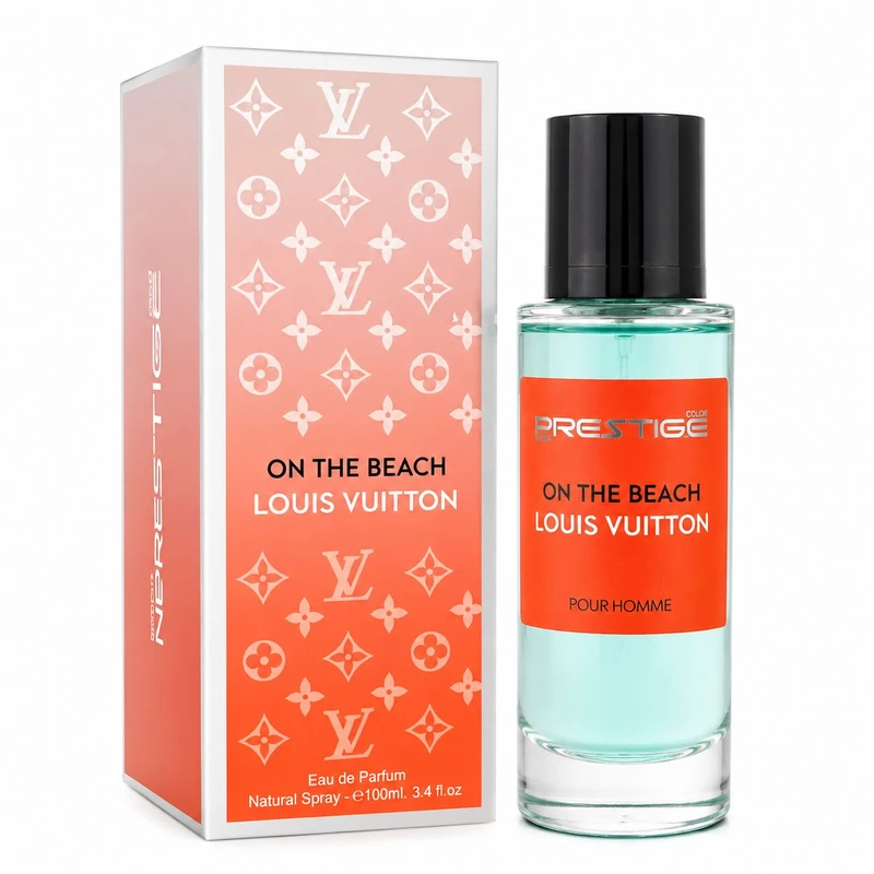 عطر جیبی نیو پرستیژ کالر مدل On The Beach با رایحه خنک و مرکباتی حجم 35 میلی‌لیتر